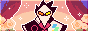 deltarune button featuring the butler from the Queen's palace